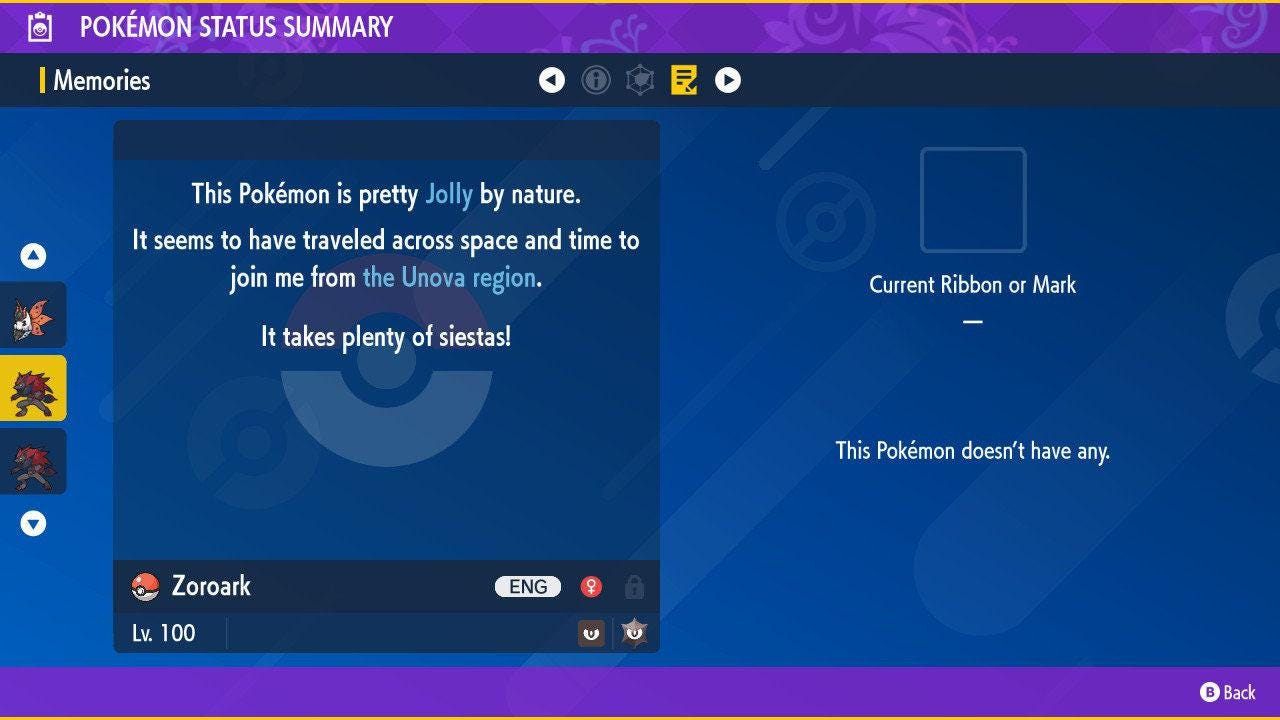 Shiny ZOROARK Pokémon Scarlet Violet 6IV Competitive Battle Ready - Pokémon Scarlet & Violet digital Pokémon trade image 3