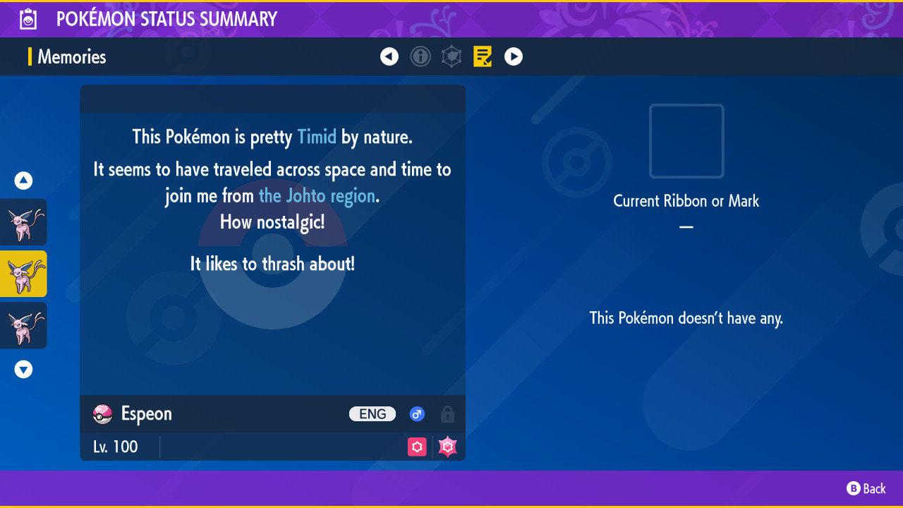 Shiny ESPEON Pokémon Scarlet Violet 6IV Competitive Battle Ready - Pokémon Scarlet & Violet digital Pokémon trade image 3