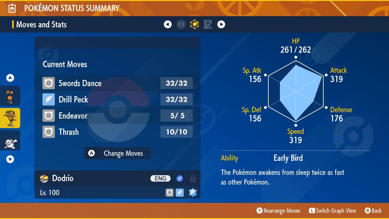 Pokemon Scarlet and Violet Shiny DODRIO 6IV Competitive Battle Ready - Pokémon Scarlet & Violet digital Pokémon trade image 3