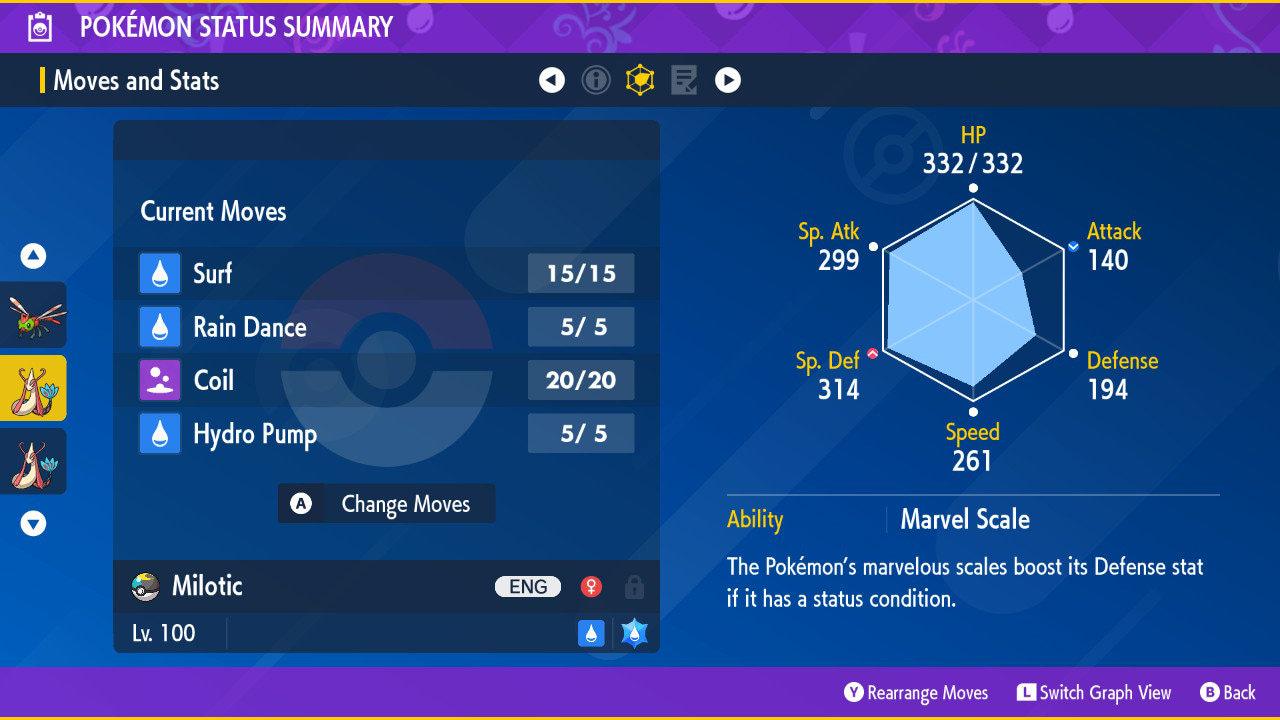 Shiny MILOTIC Pokémon Scarlet Violet 6IV Competitive Battle Ready - Pokémon Scarlet & Violet digital Pokémon trade image 2