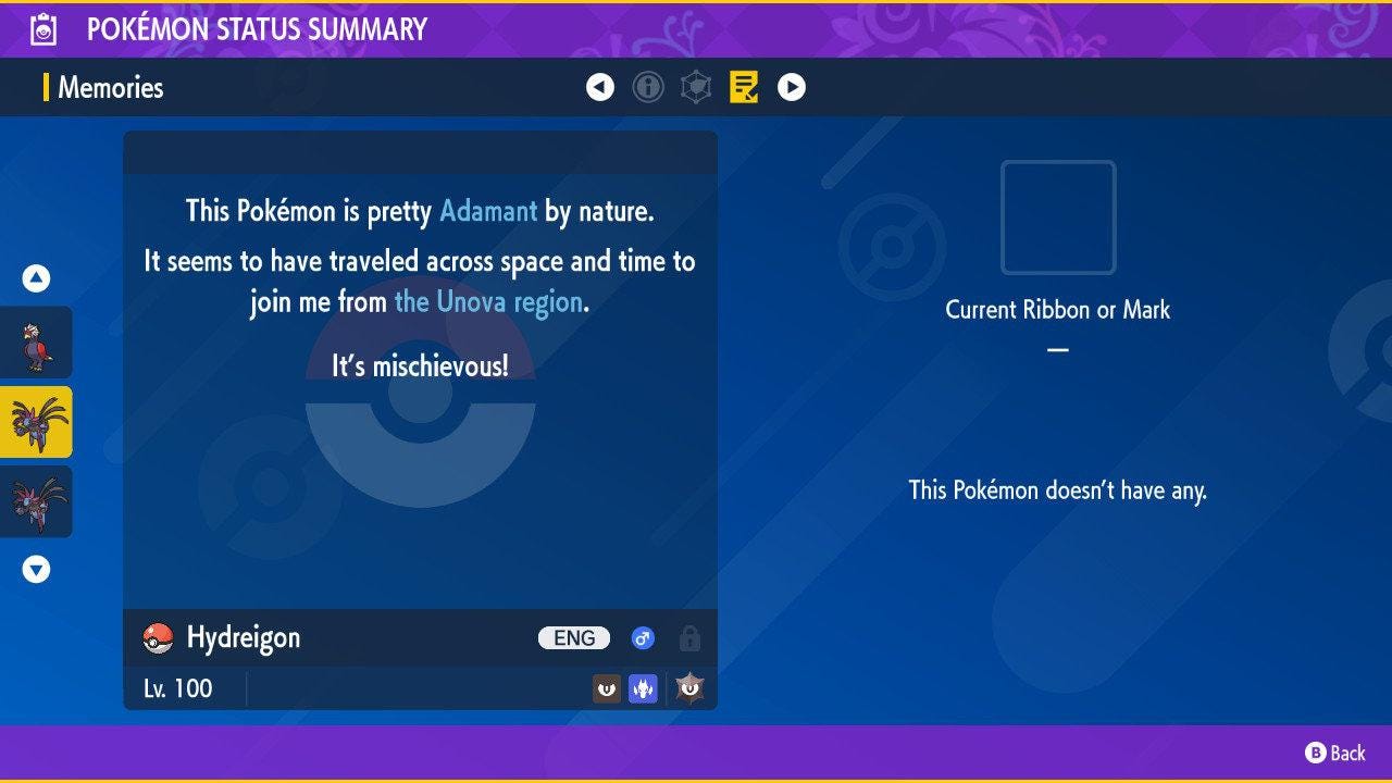 Shiny HYDREIGON Pokémon Scarlet Violet 6IV Competitive Battle Ready - Pokémon Scarlet & Violet digital Pokémon trade image 3