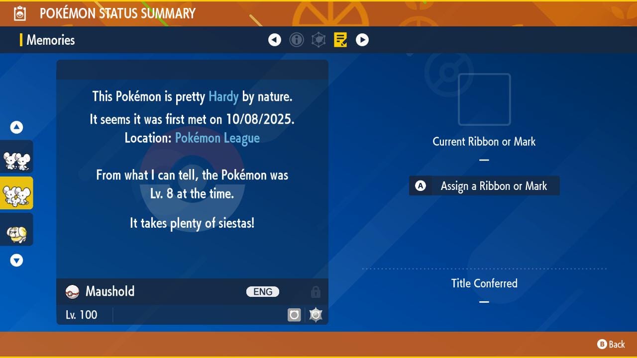 Shiny MAUSHOLD Pokémon Scarlet Violet 6IV Competitive Battle Ready - Pokémon Scarlet & Violet digital Pokémon trade image 3