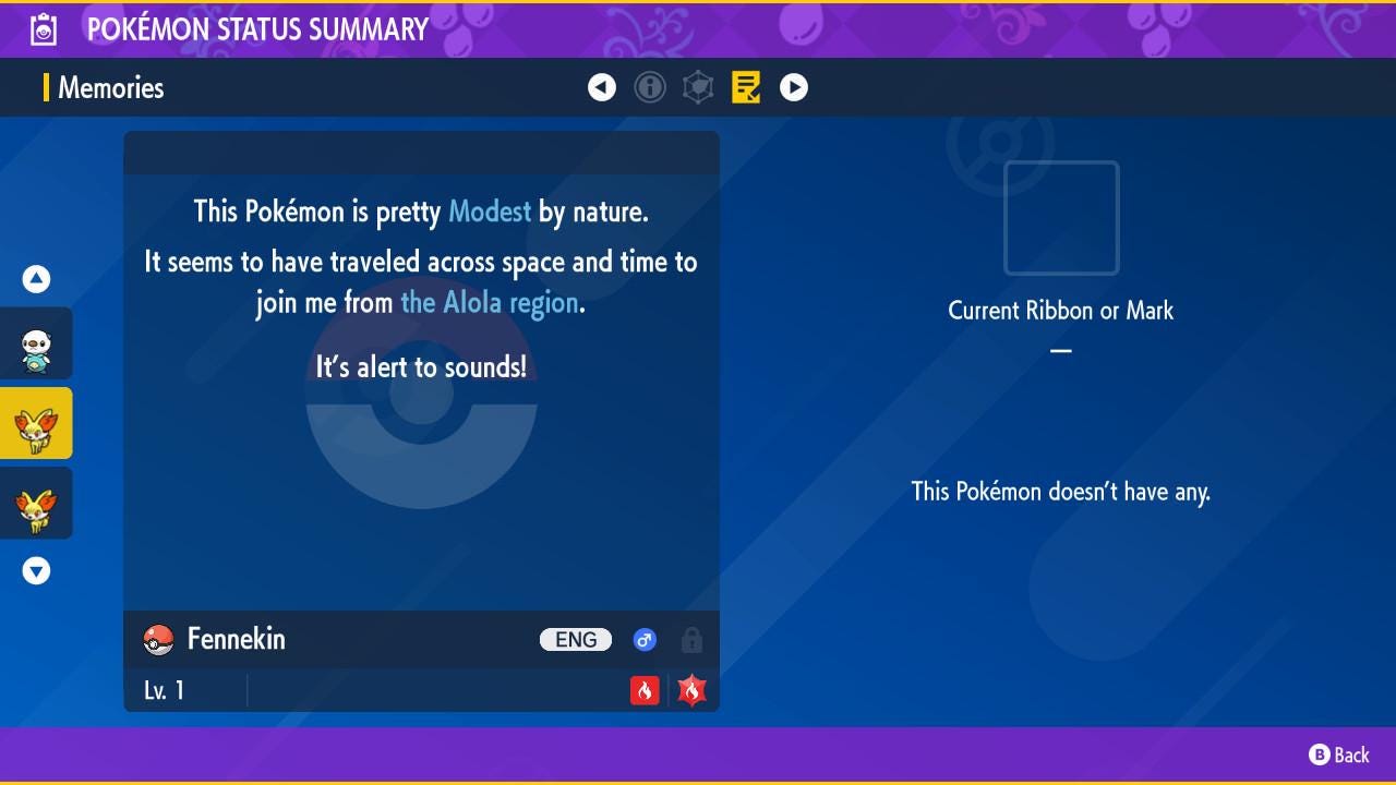 Shiny FENNEKIN Pokémon Scarlet Violet 6IV Competitive Battle Ready - Pokémon Scarlet & Violet digital Pokémon trade image 3