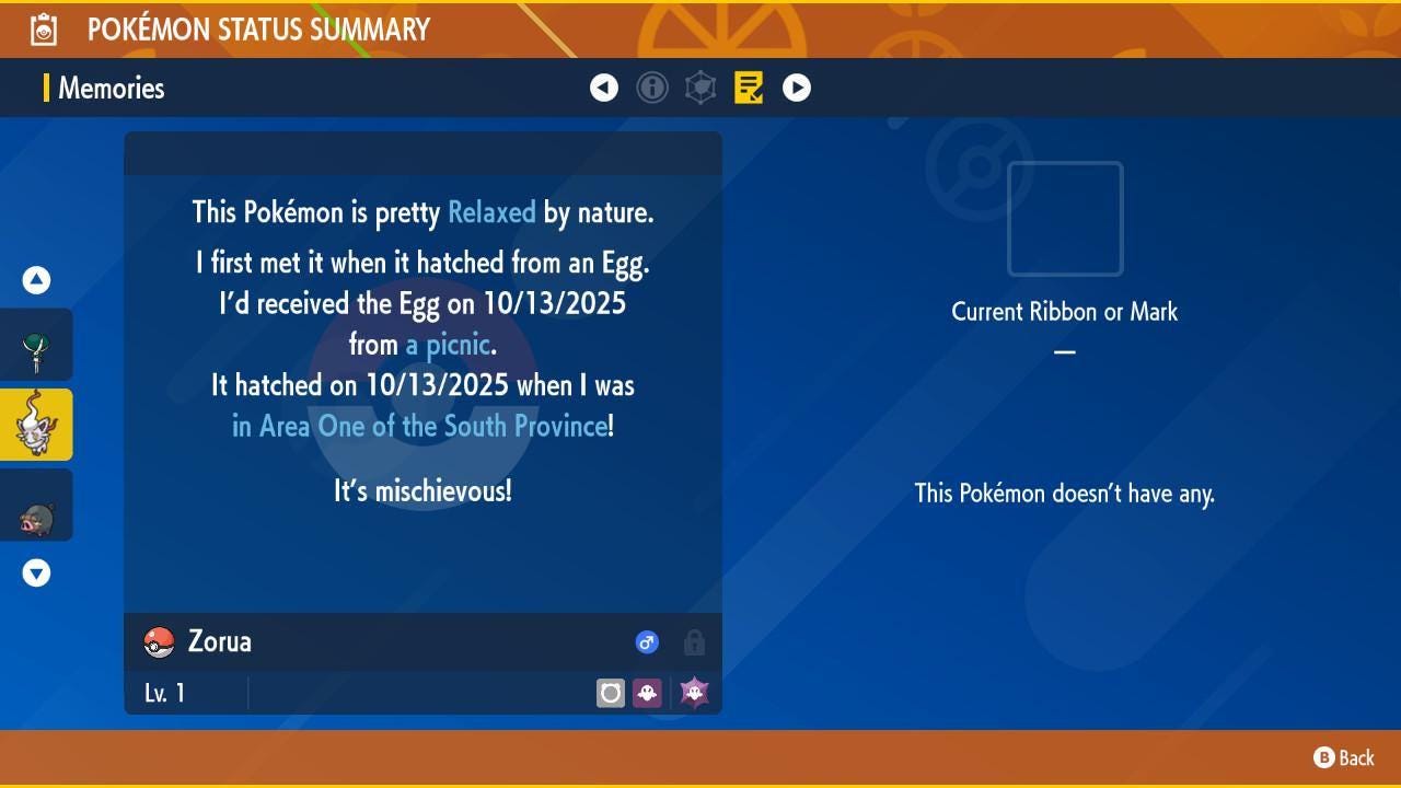 Shiny Hisuian ZORUA Pokémon Scarlet Violet 6IV Competitive Battle Ready - Pokémon Scarlet & Violet digital Pokémon trade