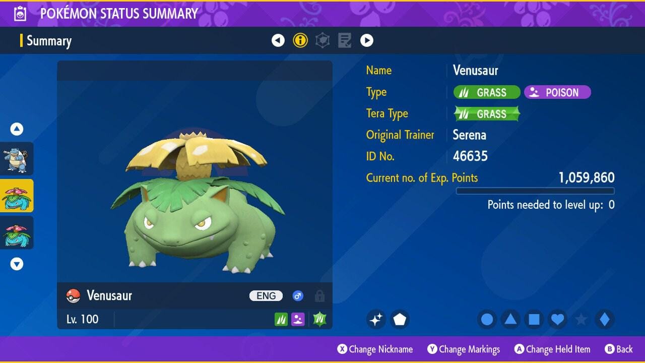 Shiny VENUSAUR Pokémon Scarlet and Violet 6IV Competitive Battle Ready – image 2