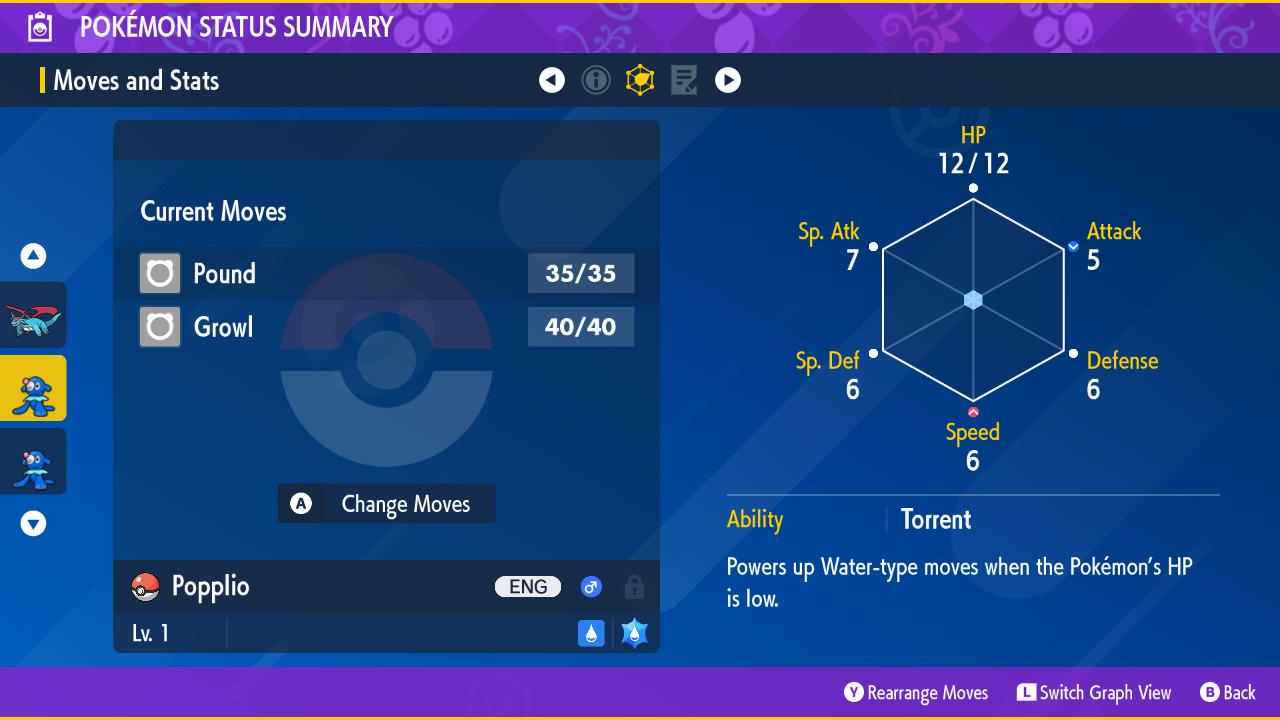 Shiny POPPLIO Pokémon Scarlet and Violet 6IV Competitive Battle Ready - Pokémon Scarlet & Violet digital Pokémon trade image