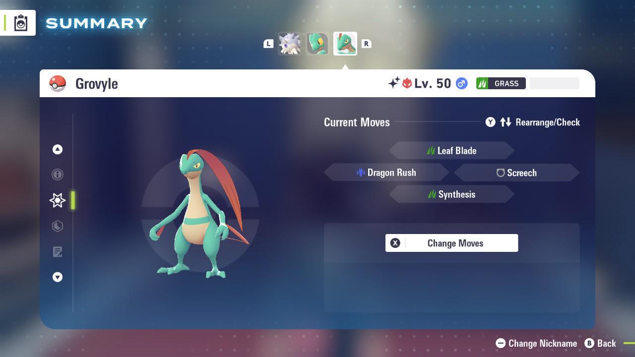 Shiny Alpha Grovyle Pokemon Legends Za Mega Dimension DLC 6IV Competitive Battle - Pokémon Legends: Z-A digital Pokémon trade