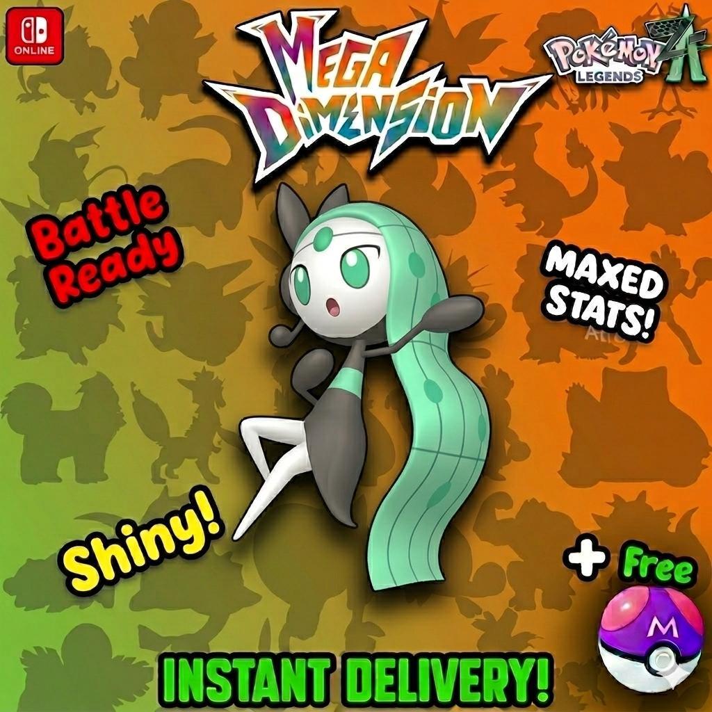 Shiny Meloetta Pokemon Legends Za Mega Dimension DLC 6IV Competitive Battle Ready - Pokémon Legends: Z-A digital Pokémon