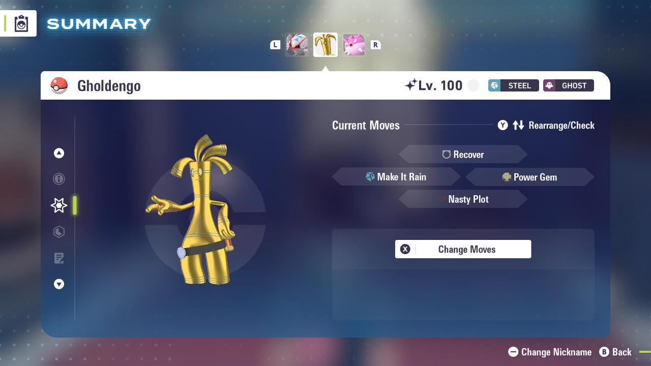 Shiny Gholdengo Pokemon Legends ZA Mega Dimension DLC 6IV Competitive Battle Ready - Pokémon Legends: Z-A digital Pokémon