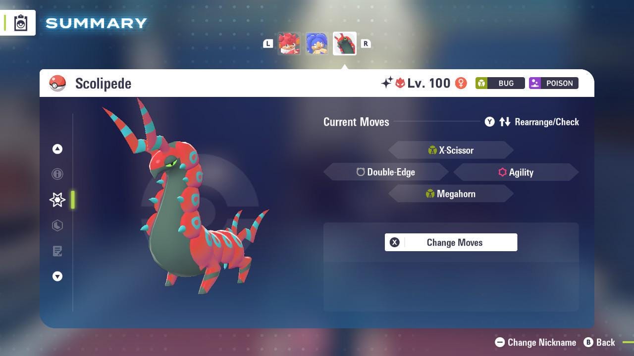Shiny Alpha Scolipede Pokémon Legends ZA 6IV Competitive Battle Ready - Pokémon Legends: Z-A digital Pokémon trade image 4