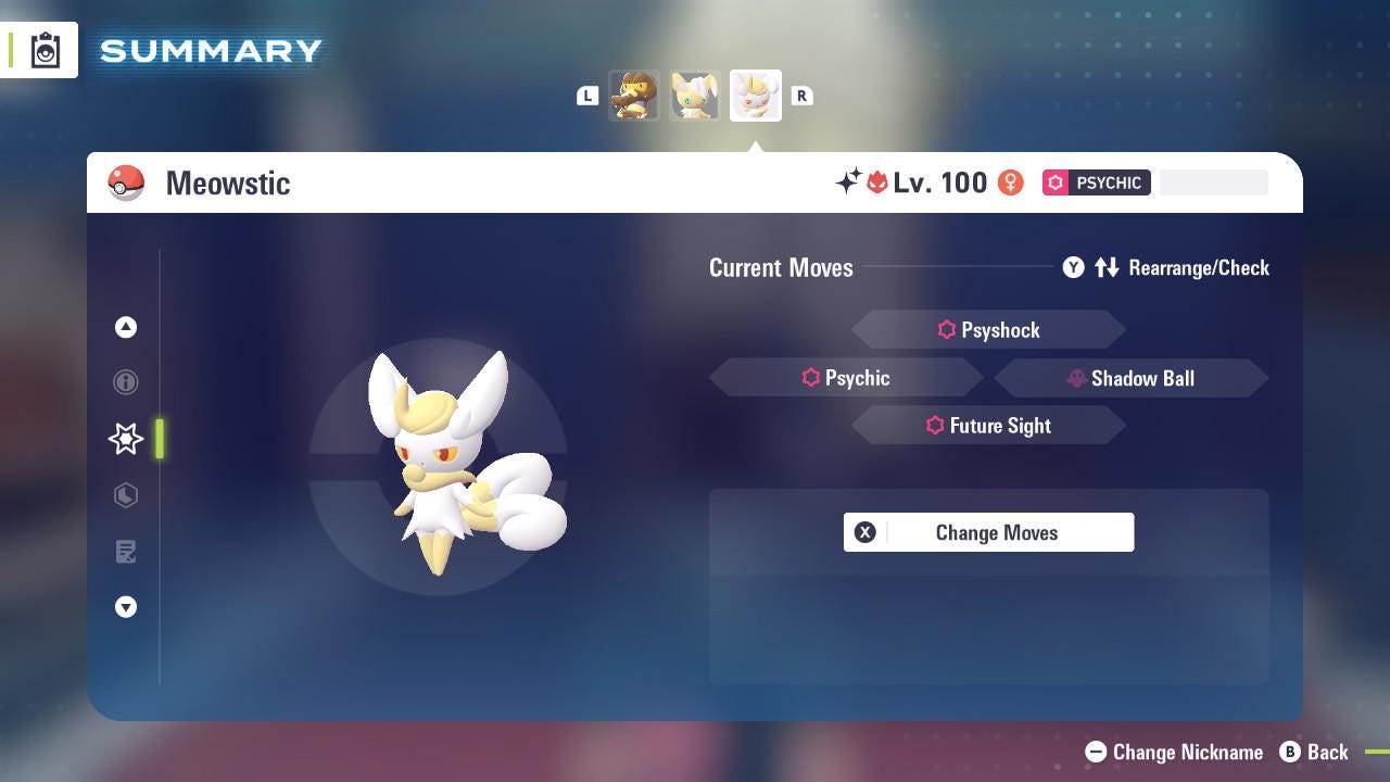 Shiny Alpha Meowstic Pokémon Legends ZA 6IV Competitive Battle Ready – image 4