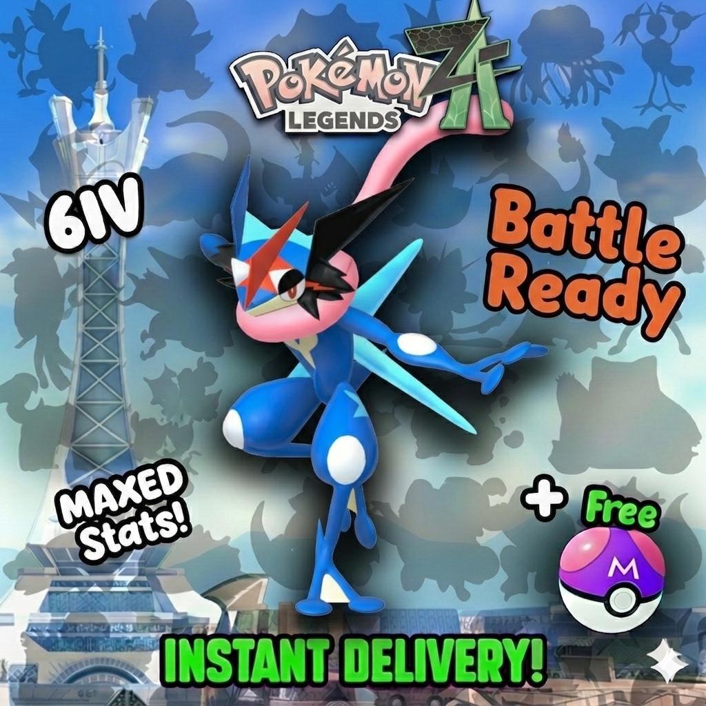 Pokemon Za 6IV Event Ash Greninja Battle Bond Competitive Battle Ready - Pokémon Digital Trade digital Pokémon trade by
