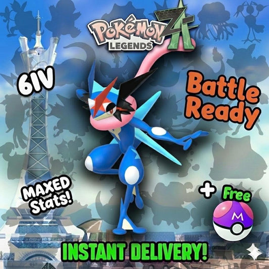 Pokemon Za 6IV Event Ash Greninja Battle Bond Competitive Battle Ready - Pokémon Digital Trade digital Pokémon trade by