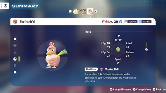 Shiny Alpha Farfetch #39;d Pokémon Legends ZA 6IV Competitive Battle Ready - Pokémon Legends: Z-A digital Pokémon trade by