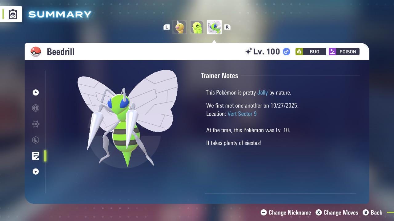 Shiny BEEDRILL Pokémon Legends ZA 6IV Competitive Battle Ready - Pokémon Legends: Z-A digital Pokémon trade image 4