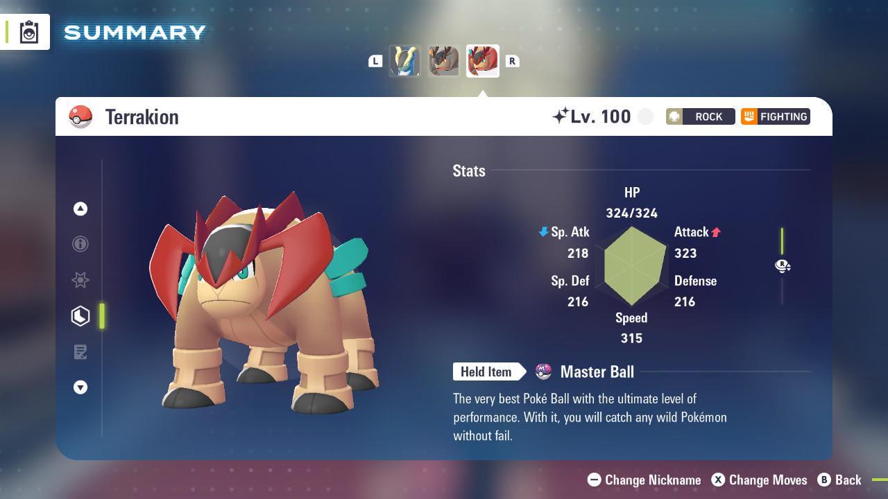 Shiny Terrakion Pokemon Legends Za Mega Dimension DLC 6IV Competitive Battle Ready - Pokémon Legends: Z-A digital Pokémon