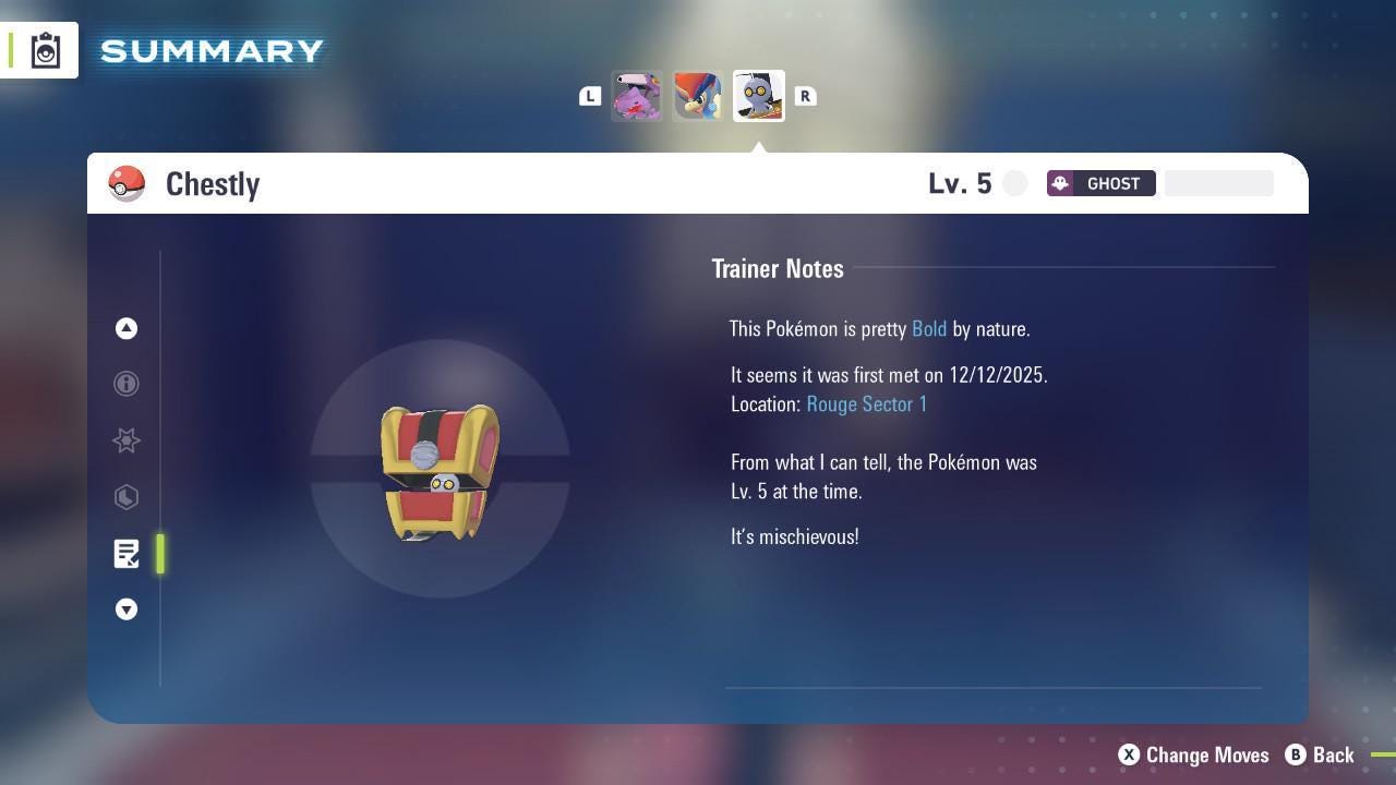 Non Shiny 6IV Chestly Pokemon Legends Za Mega Dimension DLC 6IV Competitive Battle - Pokémon Legends: Z-A digital Pokémon