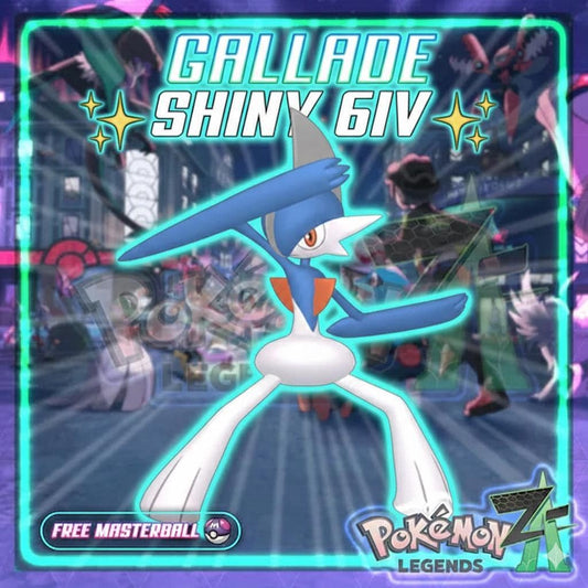 Shiny GALLADE Pokémon Legends ZA 6IV Competitive Battle Ready - Pokémon Legends: Z-A digital Pokémon trade by PokeTradingShop