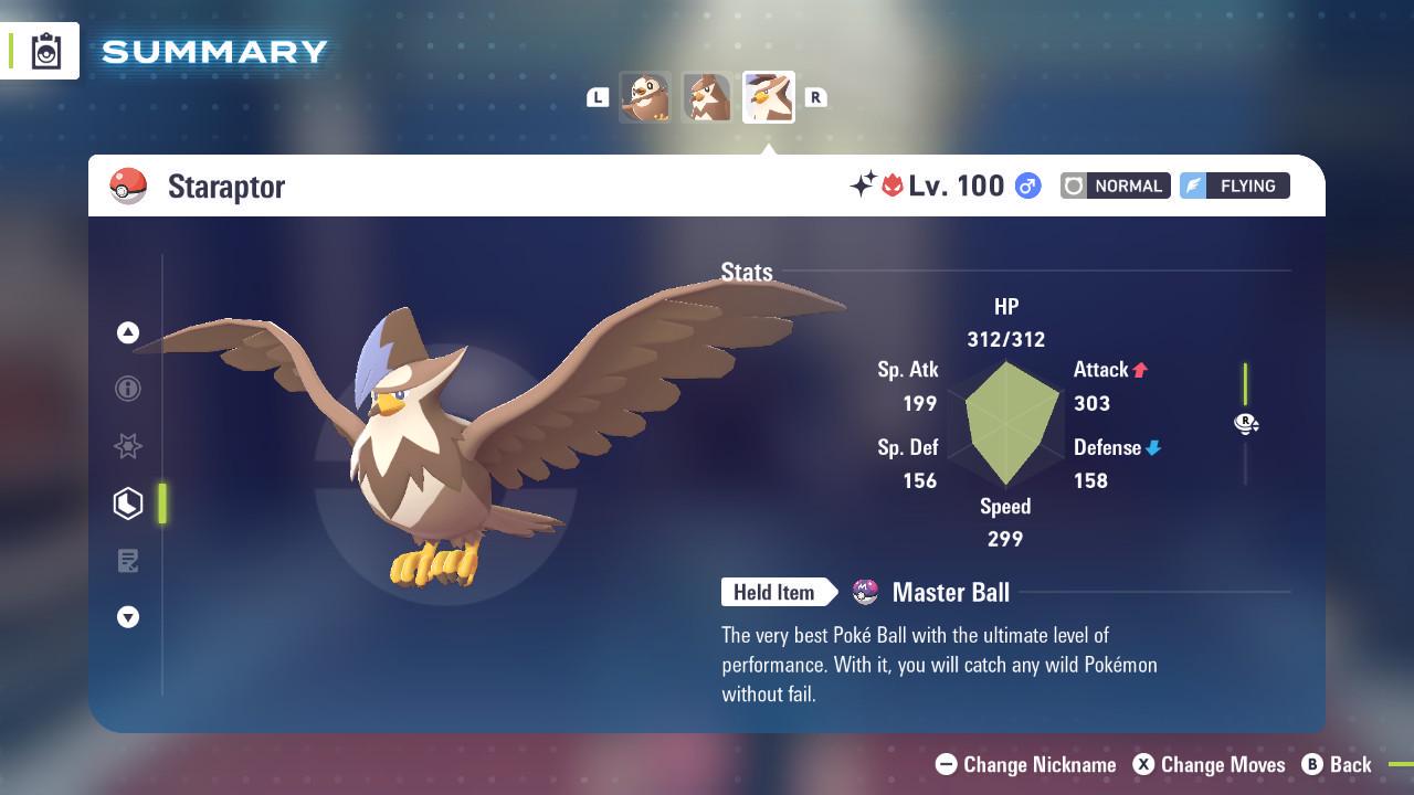 Shiny Alpha Staraptor Pokemon Legends Za Mega Dimension DLC 6IV Competitive Battle - Pokémon Legends: Z-A digital Pokémon