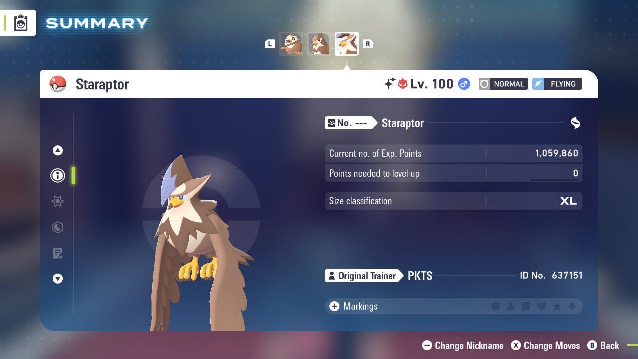 Shiny Alpha Staraptor Pokemon Legends Za Mega Dimension DLC 6IV Competitive Battle - Pokémon Legends: Z-A digital Pokémon