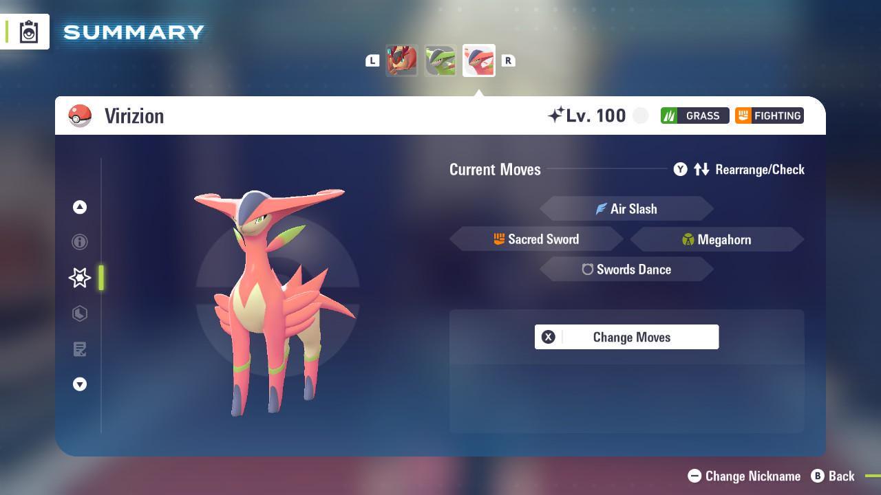 Shiny Virizion Pokemon Legends Za Mega Dimension DLC 6IV Competitive Battle Ready - Pokémon Legends: Z-A digital Pokémon