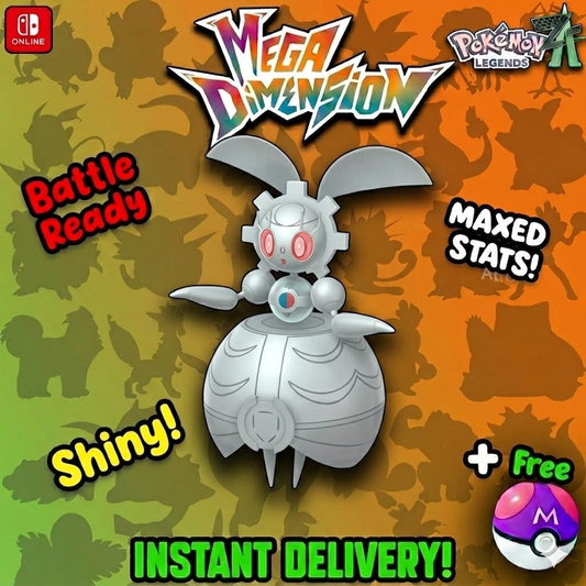 Shiny Magearna Pokemon Legends Za Mega Dimension DLC 6IV Competitive Battle Ready - Pokémon Legends: Z-A digital Pokémon