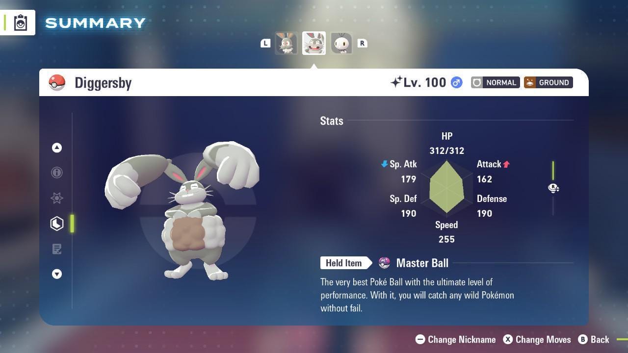 Shiny DIGGERSBY Pokémon Legends ZA 6IV Competitive Battle Ready - Pokémon Legends: Z-A digital Pokémon trade by