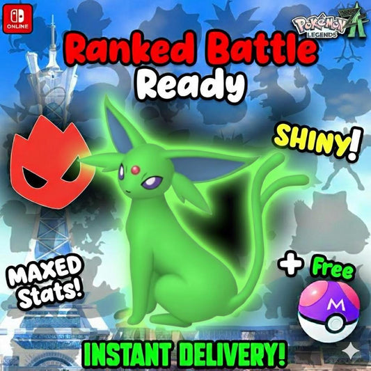 Shiny Alpha Espeon Pokémon Legends ZA 6IV Competitive Battle Ready - Pokémon Legends: Z-A digital Pokémon trade by