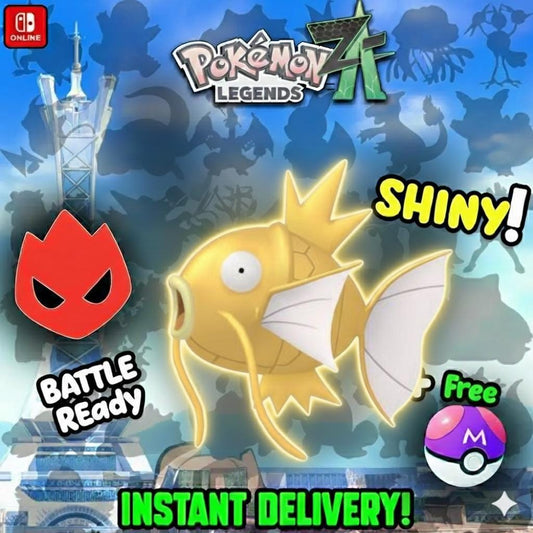 Shiny Alpha Magikarp Pokémon Legends ZA 6IV Competitive Battle Ready - Pokémon Legends: Z-A digital Pokémon trade by