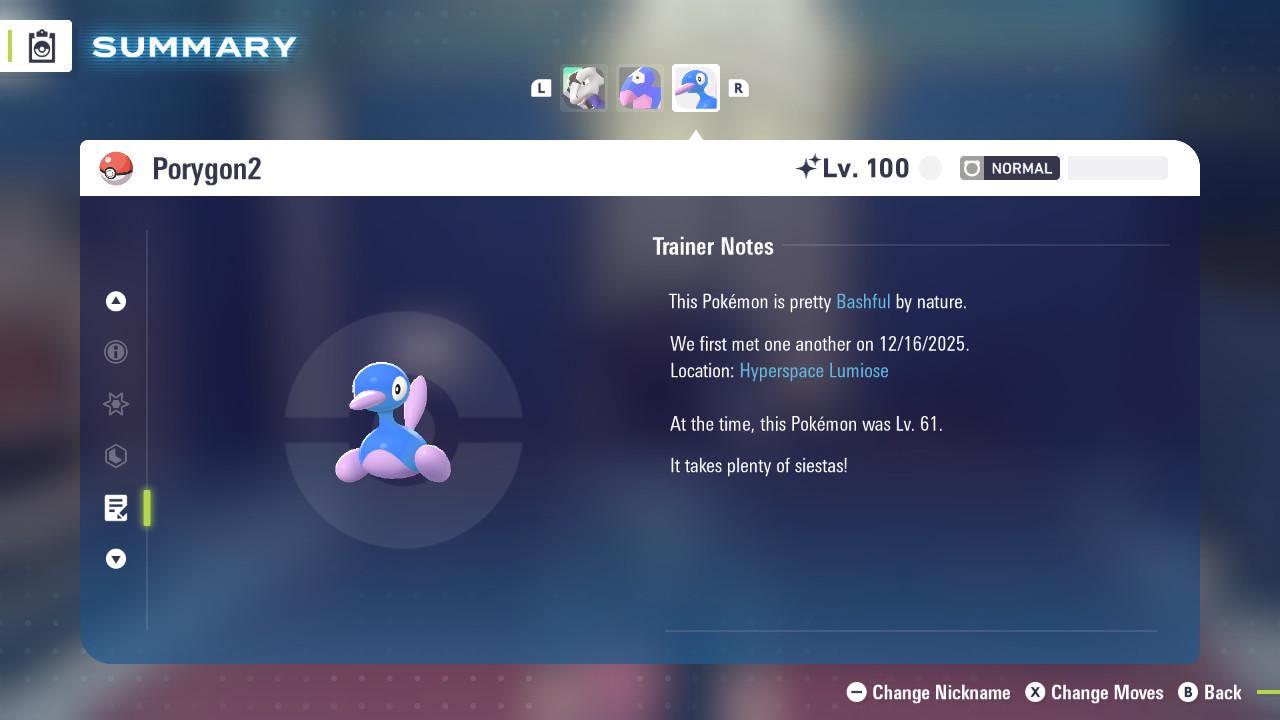 Shiny Porygon2 Pokemon Legends ZA Mega Dimension DLC 6IV Competitive Battle Ready - Pokémon Legends: Z-A digital Pokémon