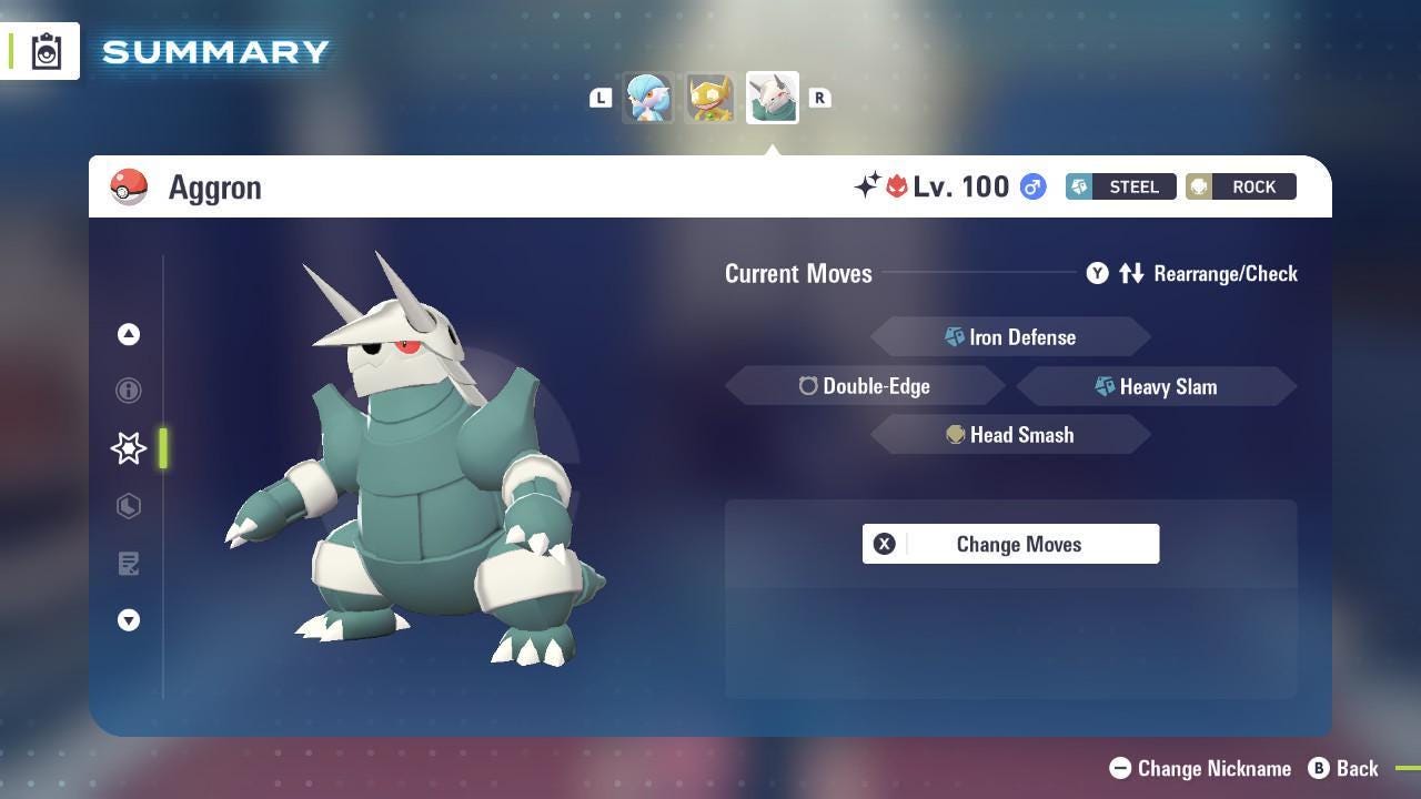 Shiny Alpha Aggron Pokémon Legends ZA 6IV Competitive Battle Ready - Pokémon Legends: Z-A digital Pokémon trade image 4