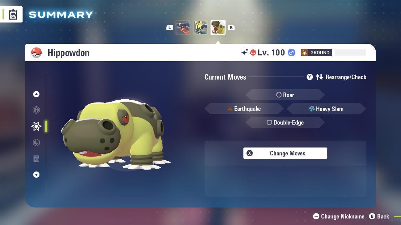 Shiny Alpha Hippowdon Pokémon Legends ZA 6IV Competitive Battle Ready - Pokémon Legends: Z-A digital Pokémon trade image 3