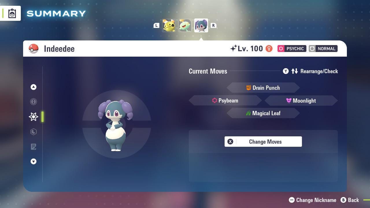 Shiny Indeedee Pokemon Legends ZA Mega Dimension DLC 6IV Competitive Battle Ready - Pokémon Legends: Z-A digital Pokémon