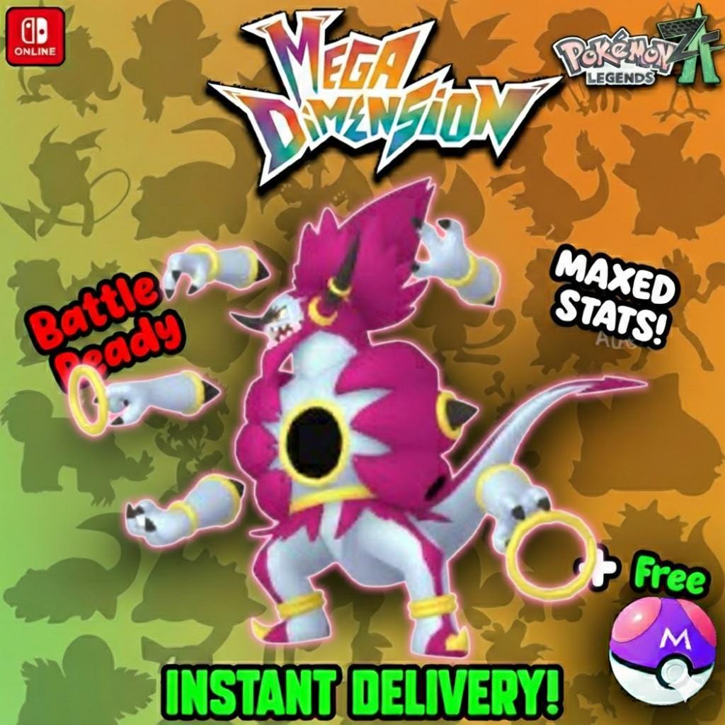 Shiny Unbound Hoopa Pokémon Legends ZA 6IV Competitive Battle Ready - Pokémon Legends: Z-A digital Pokémon trade by