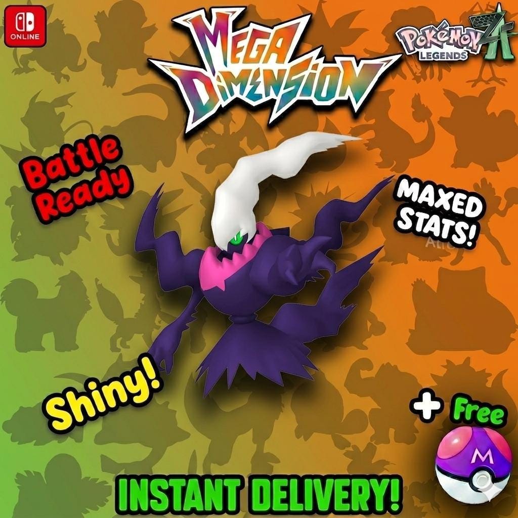 Shiny Darkrai Pokemon Legends Za Mega Dimension DLC 6IV Competitive Battle Ready - Pokémon Legends: Z-A digital Pokémon trade