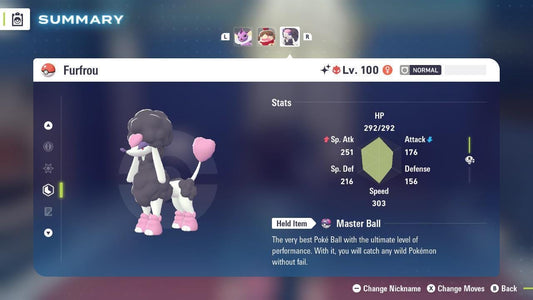 Shiny Alpha Heart Furfrou Pokémon Legends ZA 6IV Competitive Battle Ready - Pokémon Legends: Z-A digital Pokémon trade by