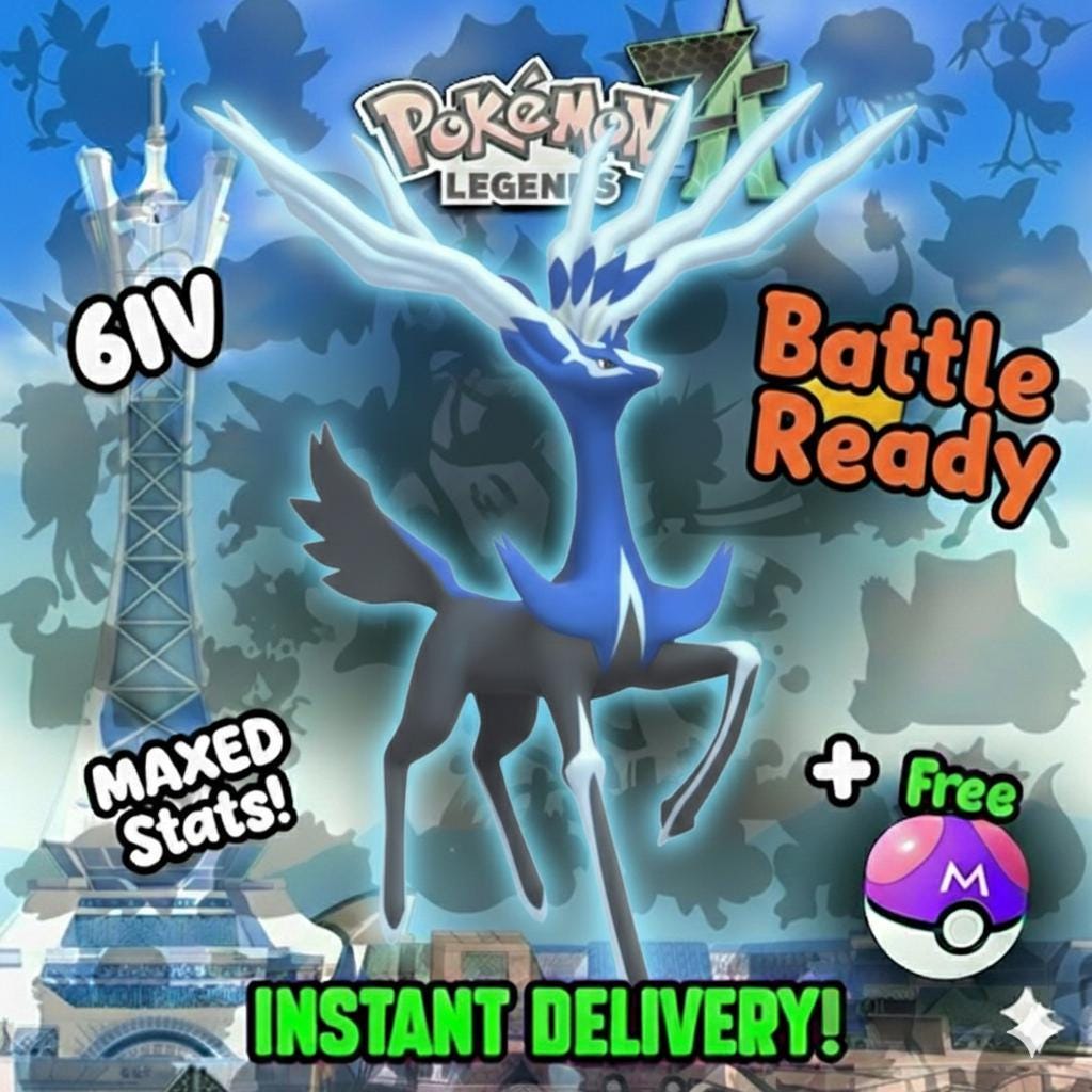 Pokemon Za Non Shiny 6IV XERNEAS Competitive Battle Ready - Pokémon Legends: Z-A digital Pokémon trade by PokeTradingShop