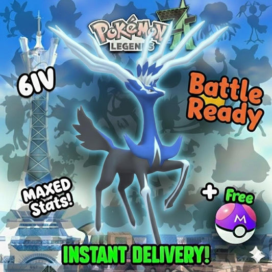 Pokemon Za Non Shiny 6IV XERNEAS Competitive Battle Ready - Pokémon Legends: Z-A digital Pokémon trade by PokeTradingShop