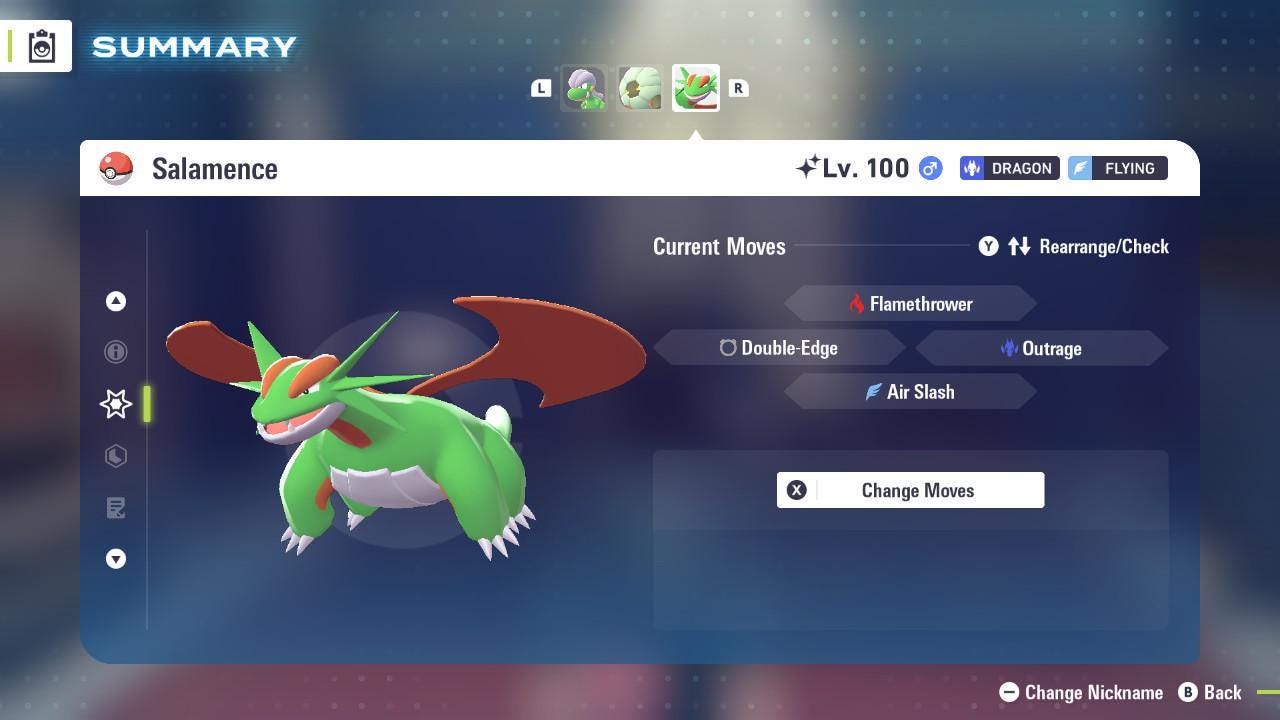 Shiny SALAMENCE Pokémon Legends ZA 6IV Competitive Battle Ready – image 3
