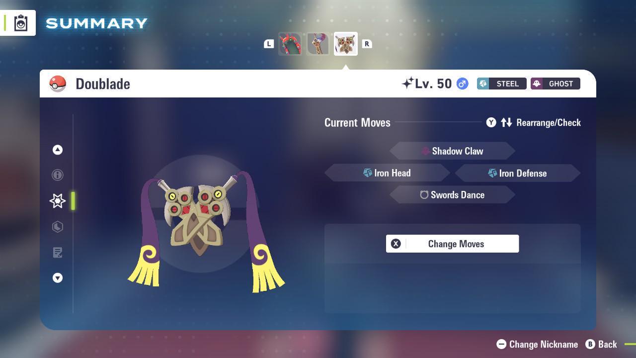 Shiny DOUBLADE Pokémon Legends ZA 6IV Competitive Battle Ready - Pokémon Legends: Z-A digital Pokémon trade image 3