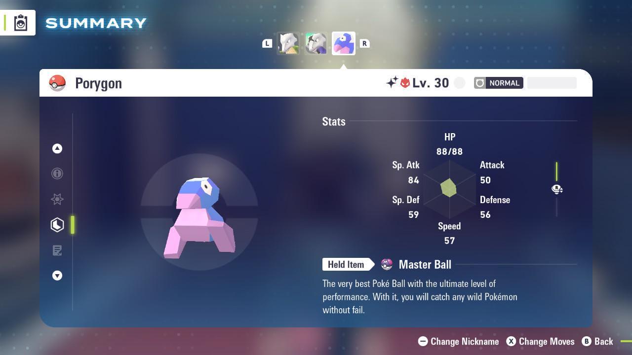 Shiny Alpha Porygon Pokemon Legends Za Mega Dimension DLC 6IV Competitive Battle - Pokémon Legends: Z-A digital Pokémon trade