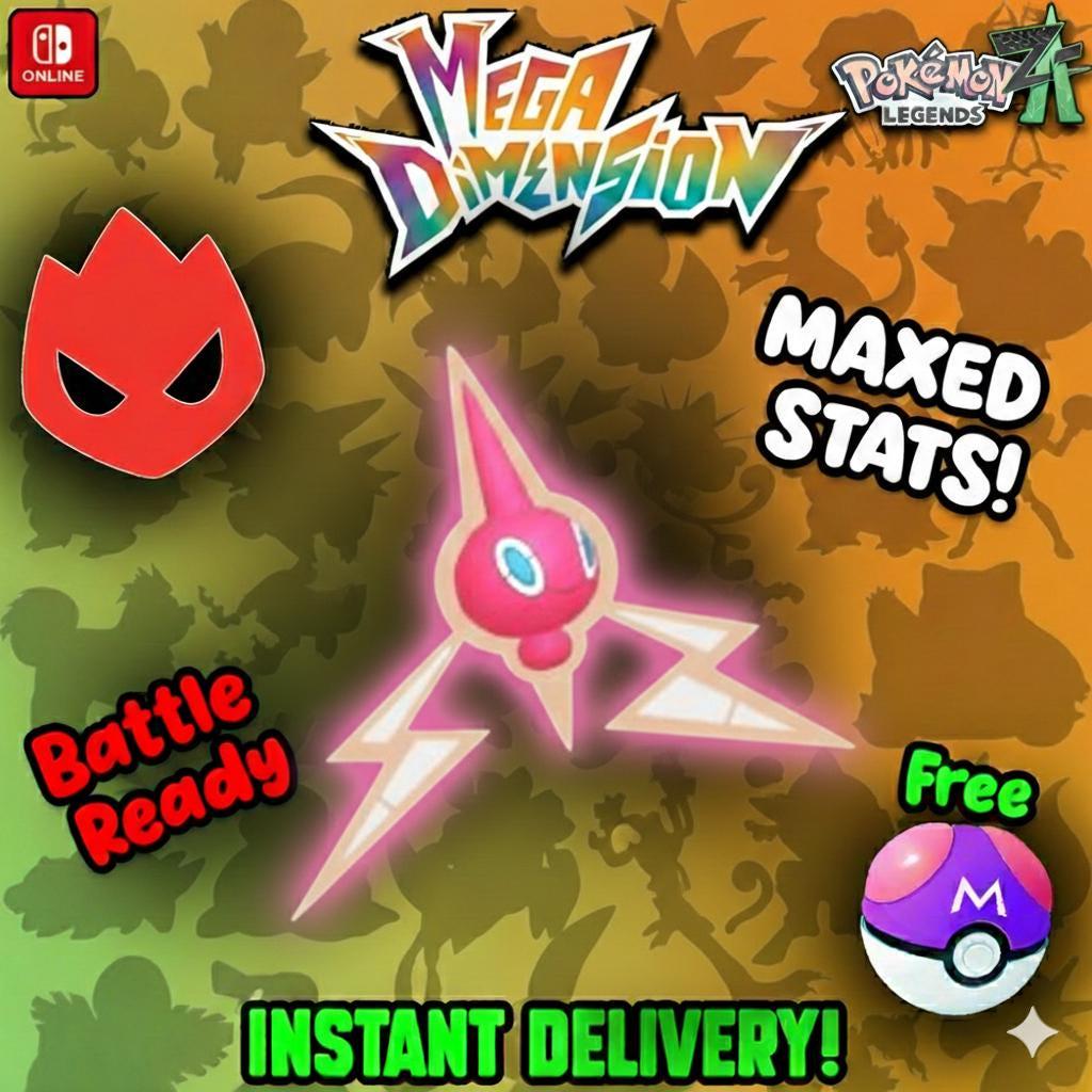 Shiny Alpha Rotom Pokemon Legends Za Mega Dimension DLC 6IV Competitive Battle - Pokémon Legends: Z-A digital Pokémon trade