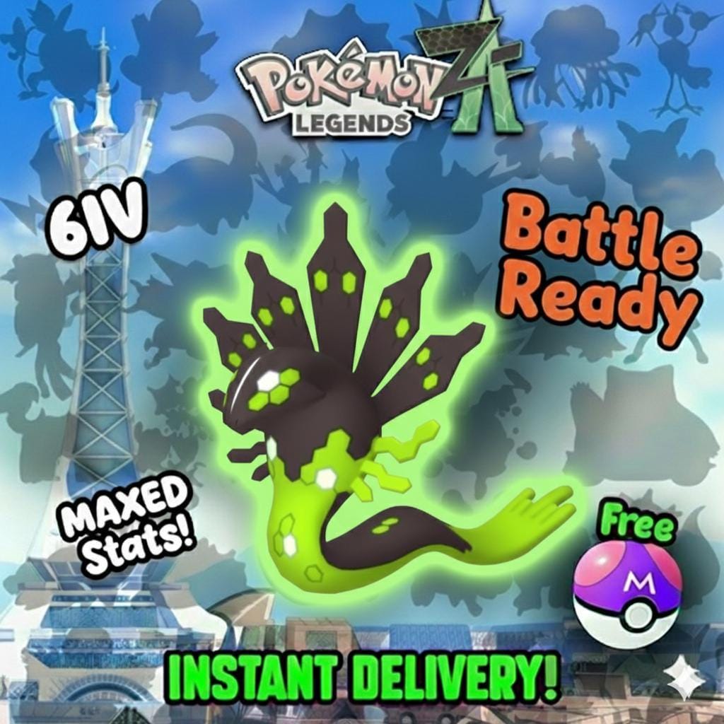 Pokemon Za Non Shiny 6IV 50% ZYGARDE Competitive Battle Ready - Pokémon Legends: Z-A digital Pokémon trade by PokeTradingShop