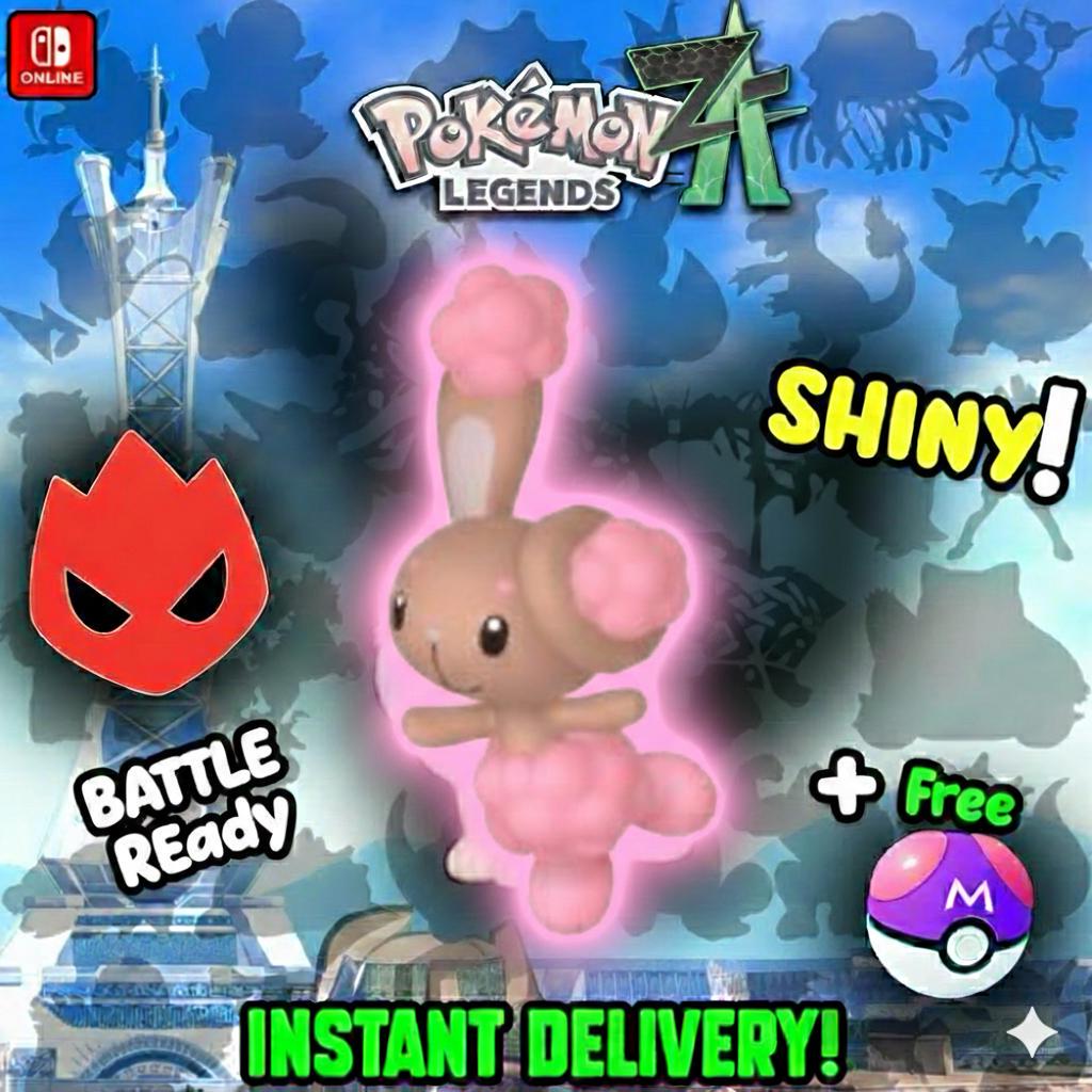 Shiny Alpha Buneary Pokémon Legends ZA 6IV Competitive Battle Ready - Pokémon Legends: Z-A digital Pokémon trade by
