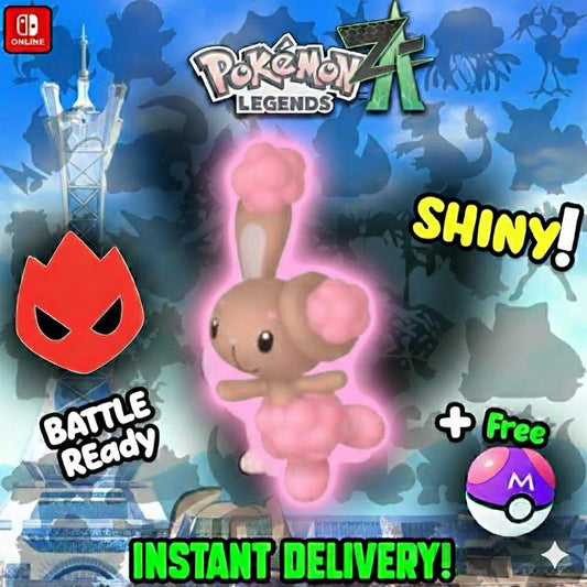 Shiny Alpha Buneary Pokémon Legends ZA 6IV Competitive Battle Ready - Pokémon Legends: Z-A digital Pokémon trade by