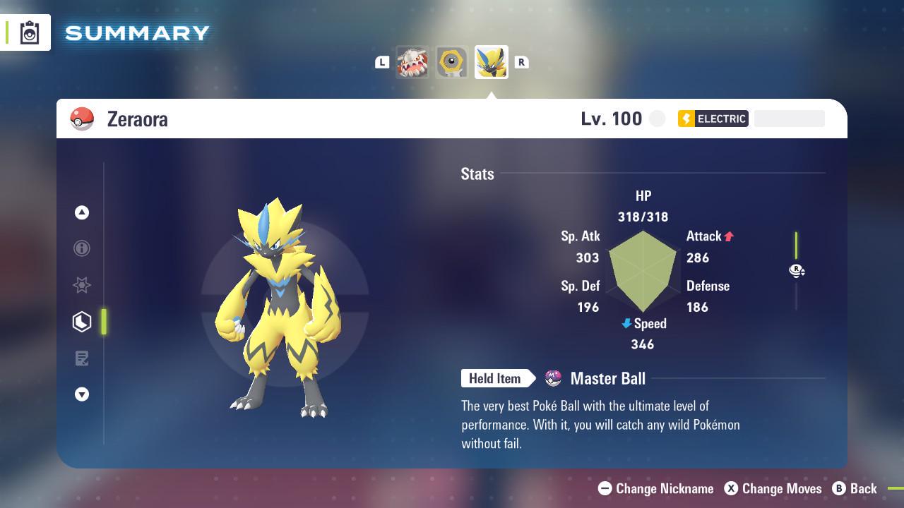 Non Shiny 6IV Zeraora Pokemon Legends Za Mega Dimension DLC 6IV Competitive Battle - Pokémon Legends: Z-A digital Pokémon
