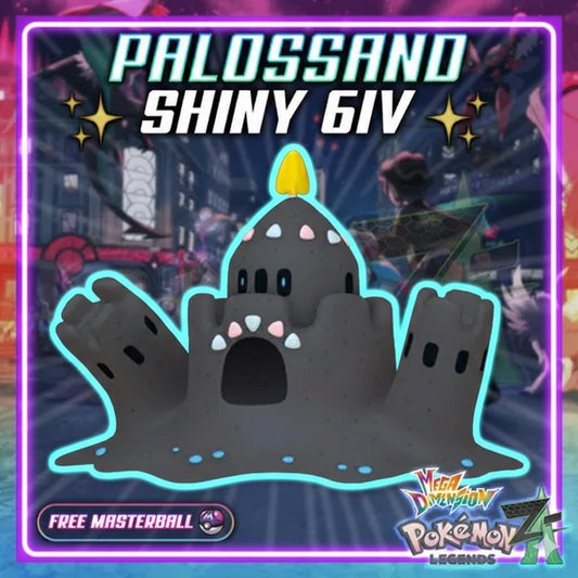 Shiny Palossand Pokemon Legends ZA Mega Dimension DLC 6IV Competitive Battle Ready - Pokémon Legends: Z-A digital Pokémon