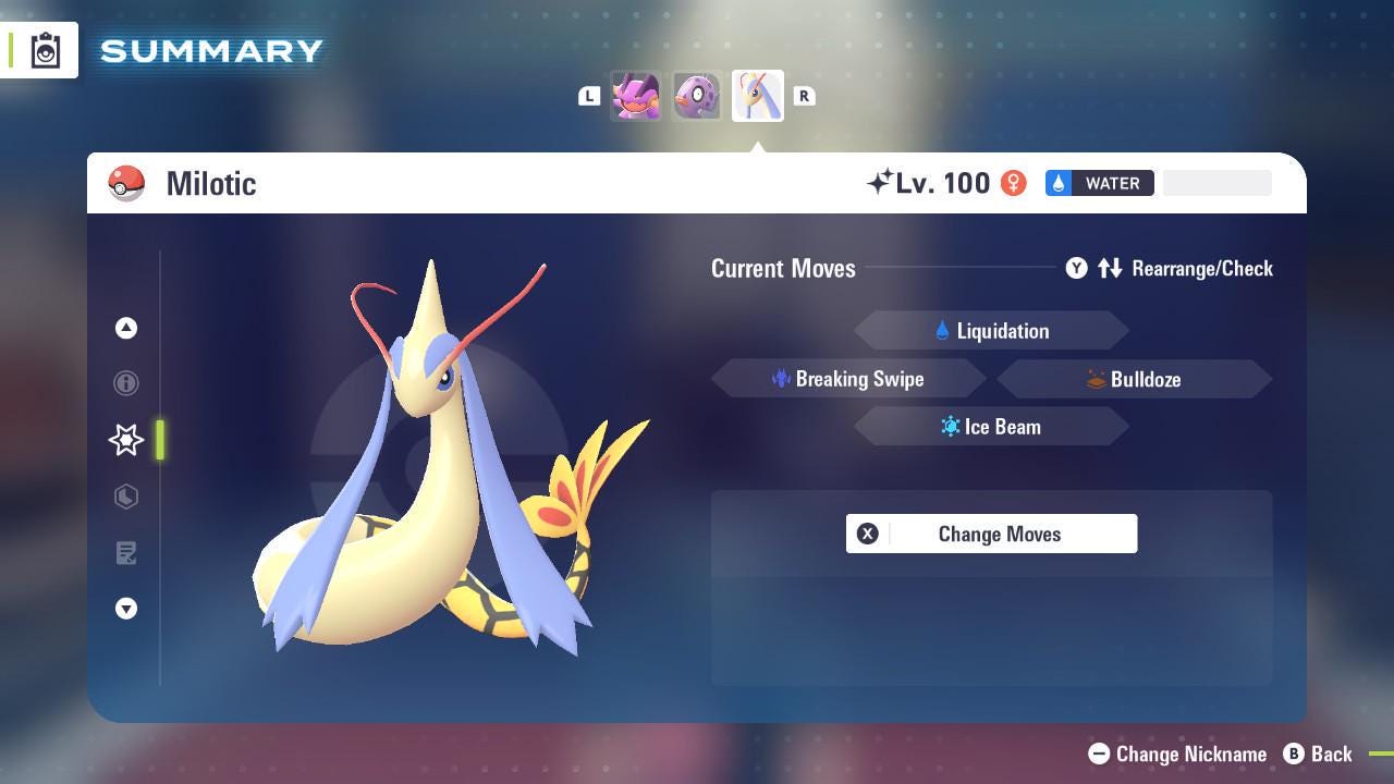 Shiny Milotic Pokemon Legends ZA Mega Dimension DLC 6IV Competitive Battle Ready - Pokémon Legends: Z-A digital Pokémon trade