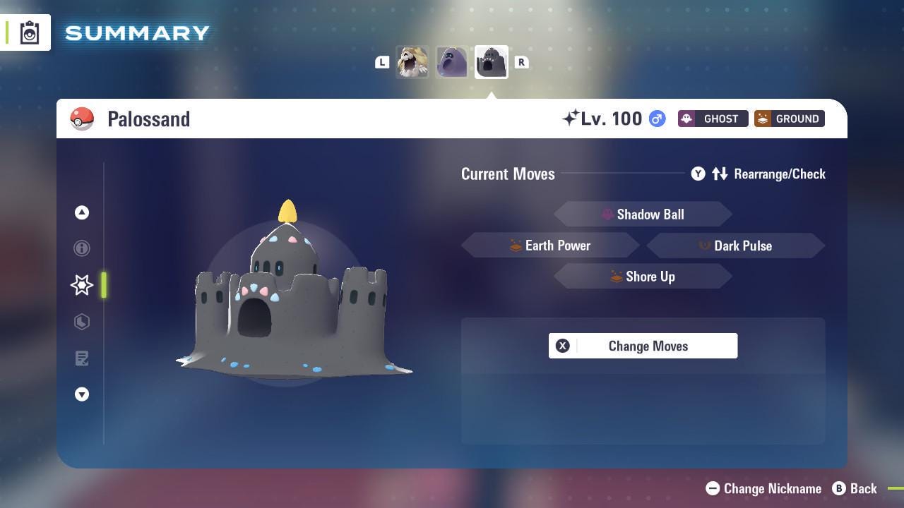 Shiny Palossand Pokemon Legends ZA Mega Dimension DLC 6IV Competitive Battle Ready – image 4