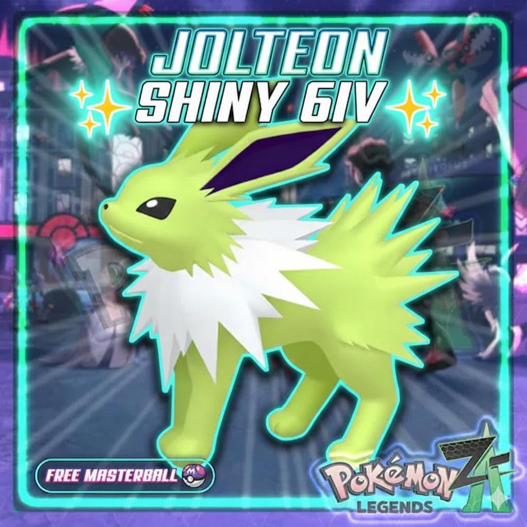 Shiny JOLTEON Pokémon Legends ZA 6IV Competitive Battle Ready - Pokémon Legends: Z-A digital Pokémon trade by PokeTradingShop